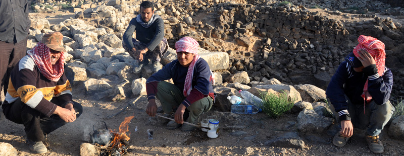 Main image: Local site conservation workers.